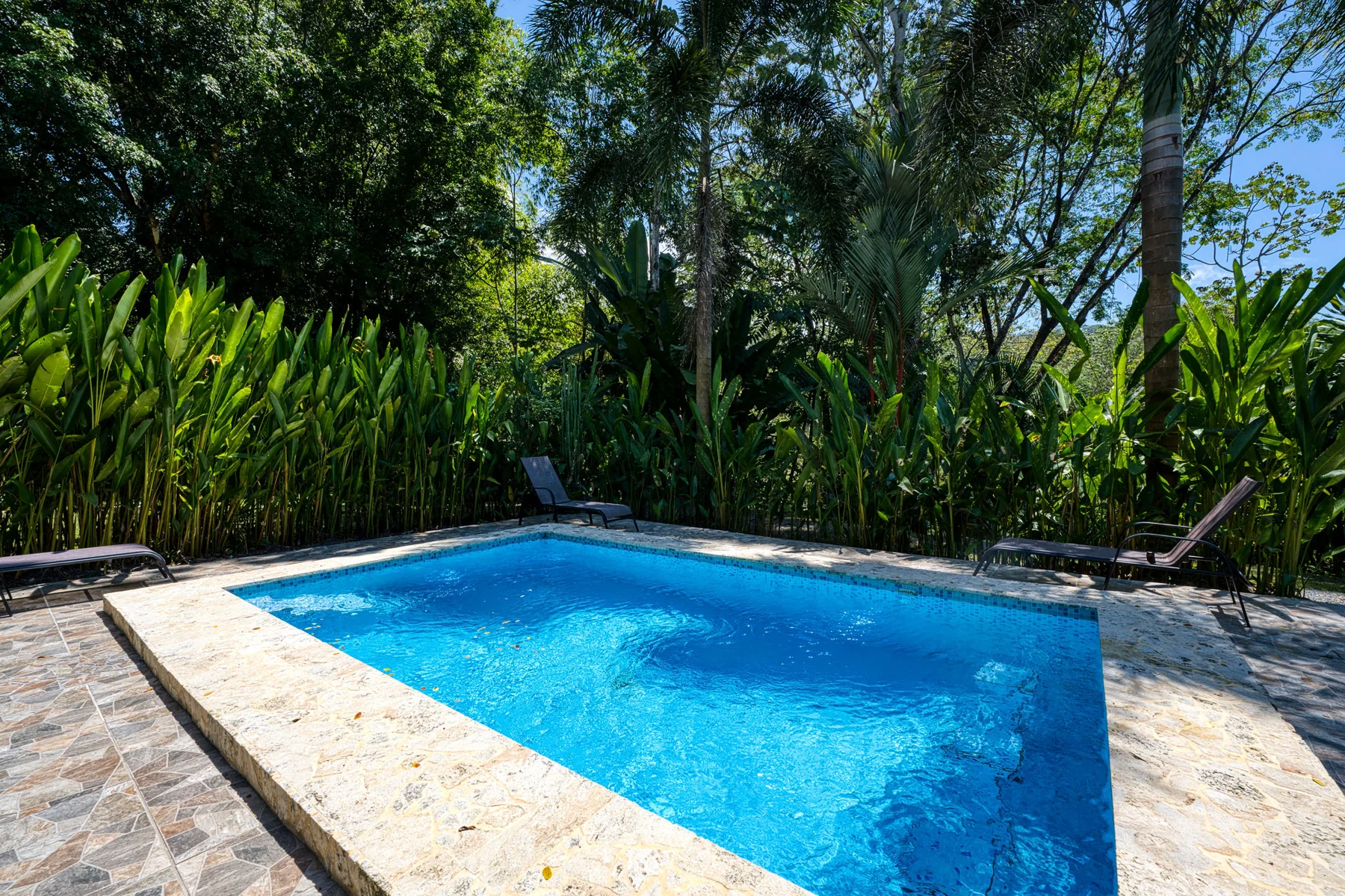 La piscina de agua salada